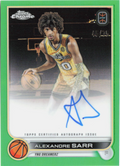 2022-23 Topps Chrome OT-Elite Alexandre Sarr Refractor #CA-AS1 /75 Rookie Auto