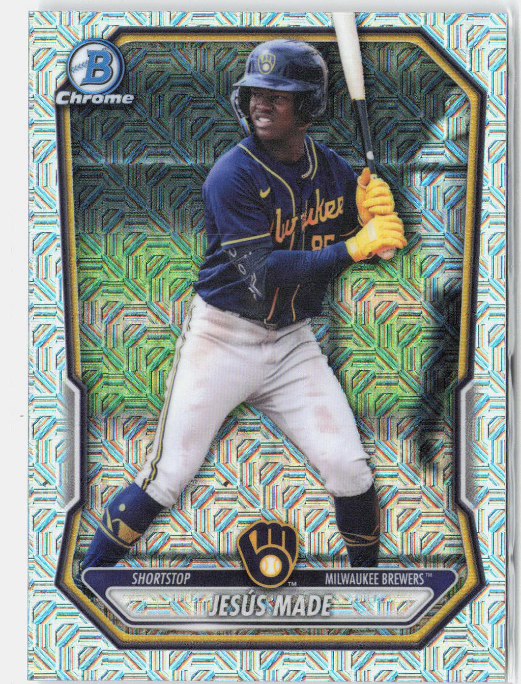2026 Bowman Jesus Made #BCP-96 Mojo Refractor