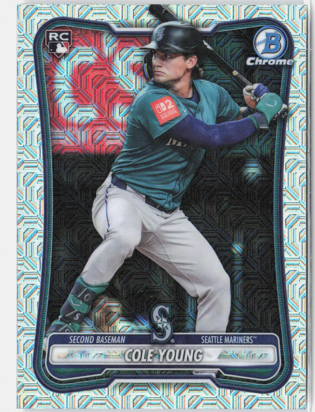 2026 Bowman Chrome Cole Young #78 Mojo Refractor Rookie