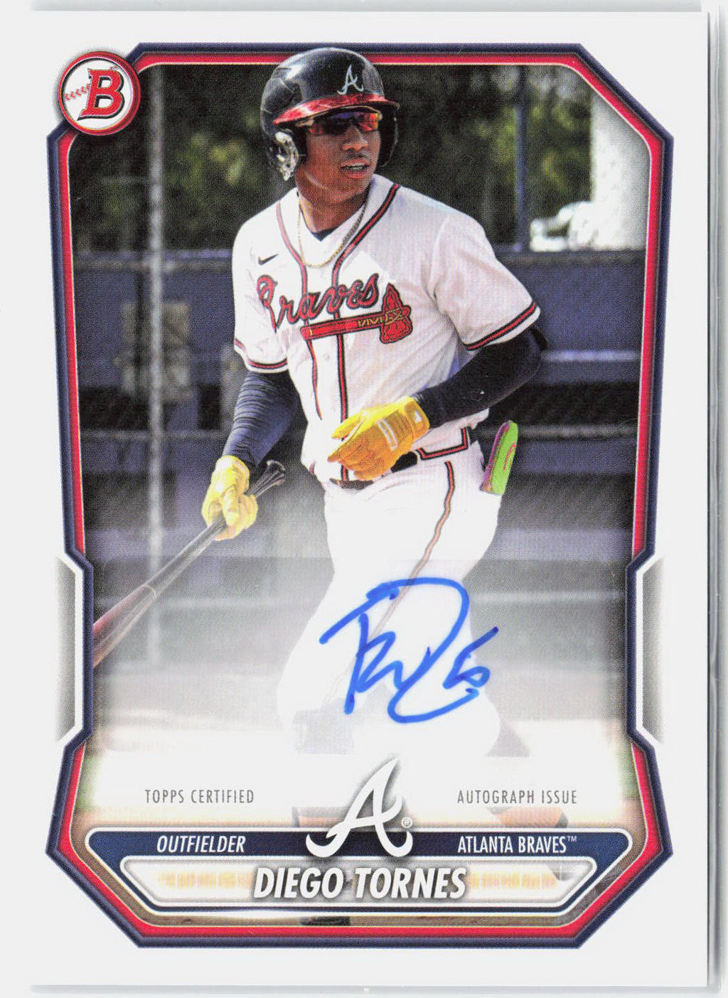 2026 Bowman Diego Tornes #BPA-DT Auto
