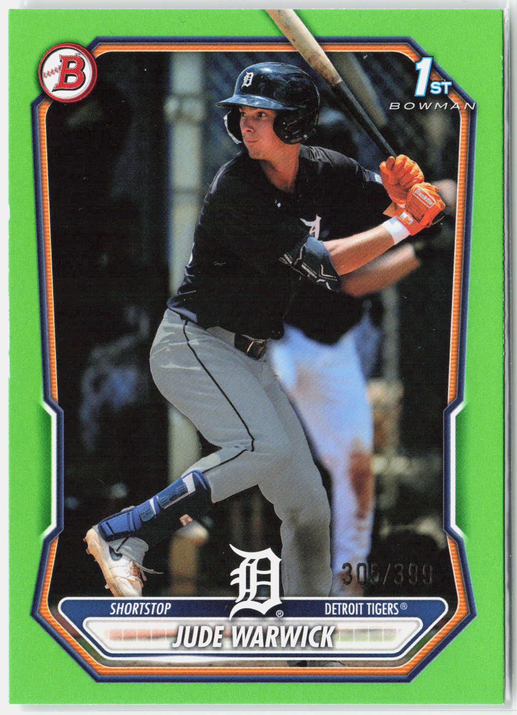 2026 Bowman Jude Warwick #BP-58 Neon Green /399