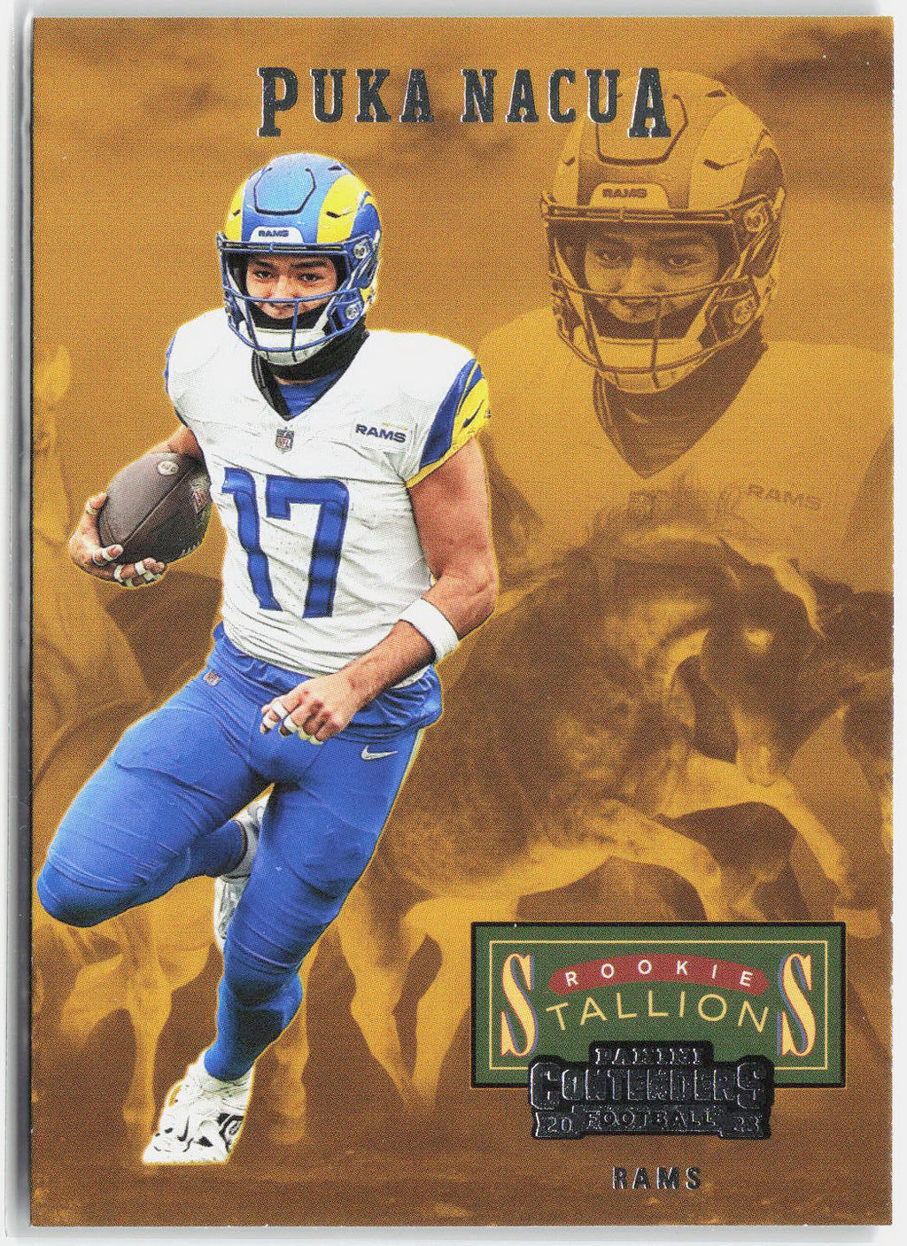 2023 Panini Contenders Puka Nacua #19 Rookie Stallions