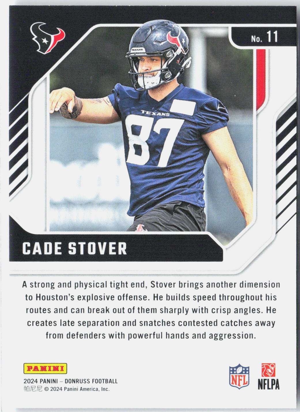 2024 Panini Donruss Elite Series Cade Stover #11 Rookie