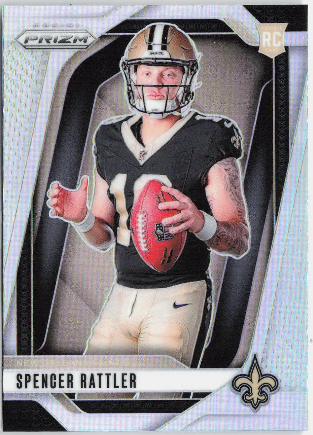2024 Panini Prizm Spencer Rattler #37 Silver Prizm Rookie Variations