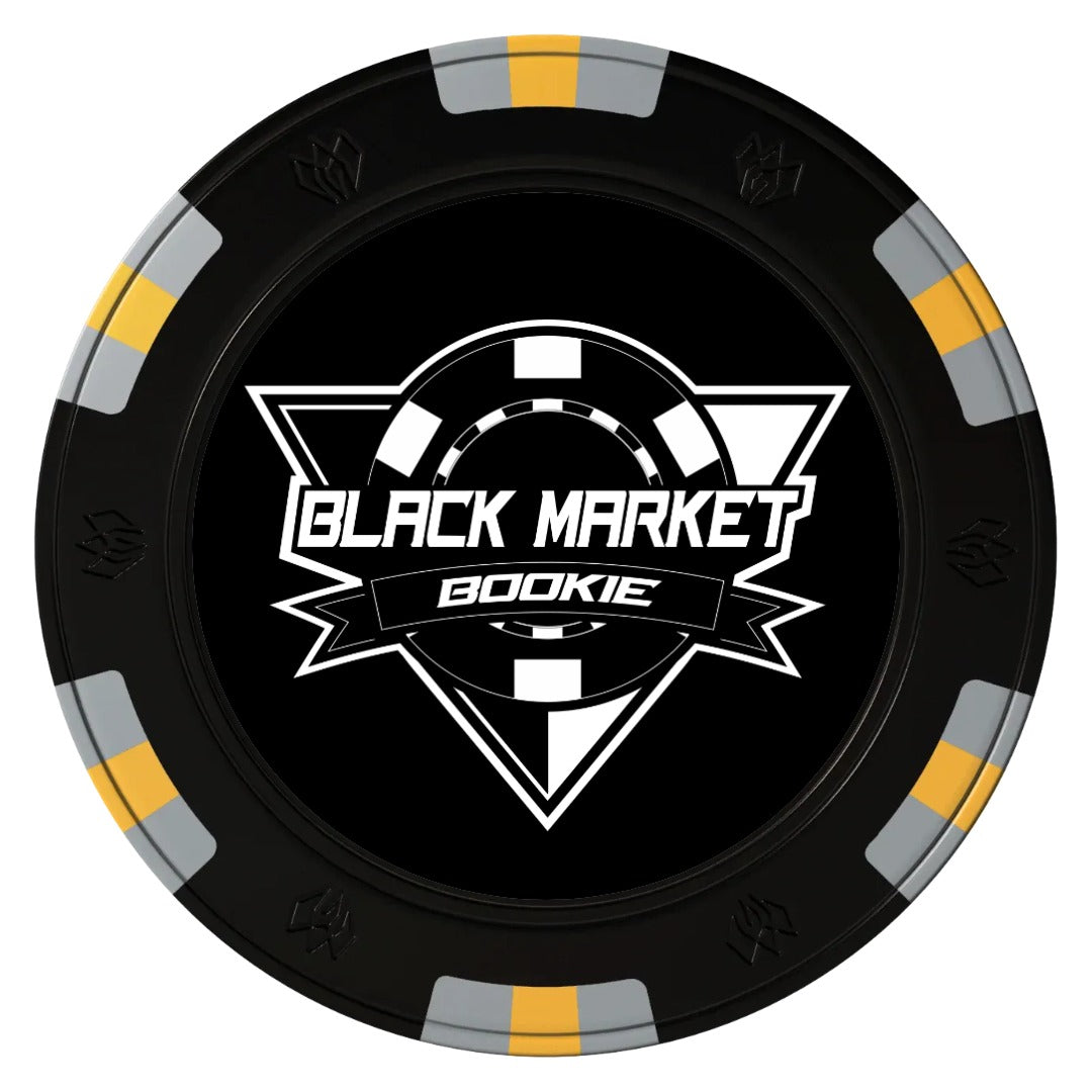 Black Clay Poker Chip