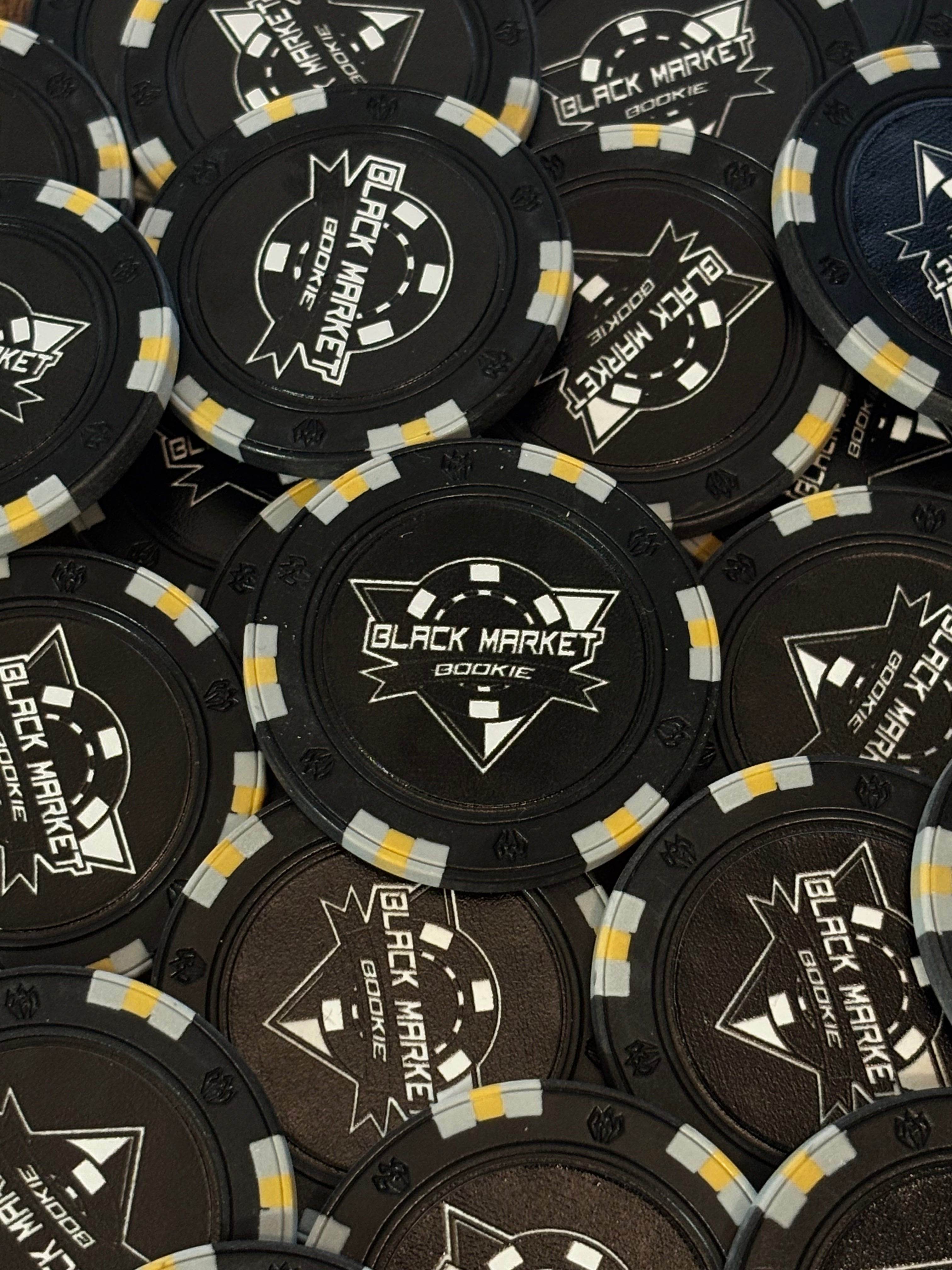 Black Clay Poker Chip