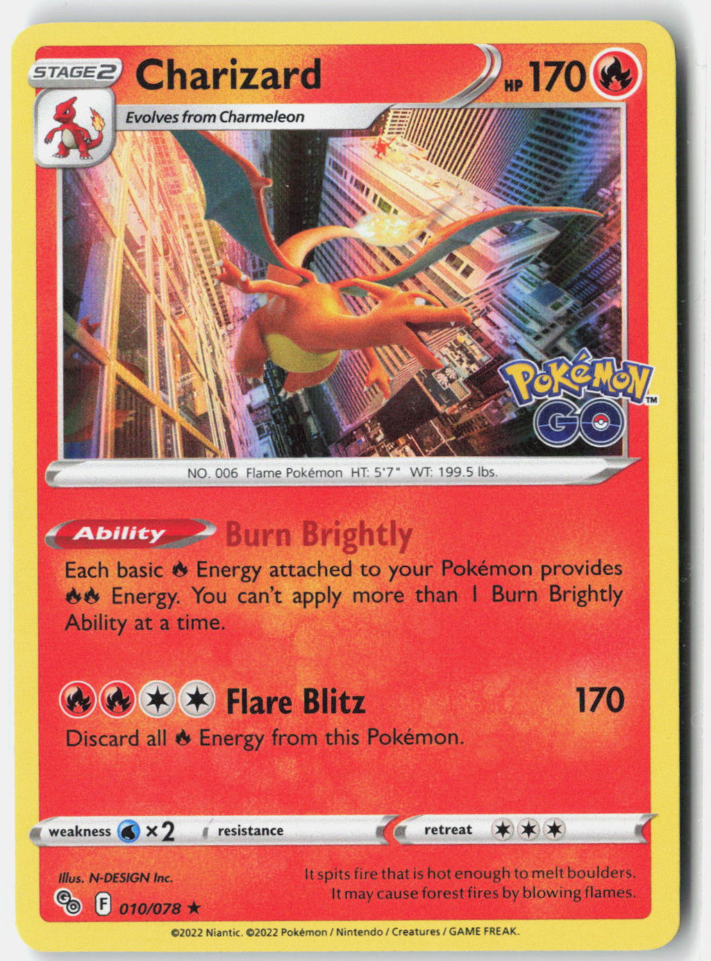 Charizard #010/078 Pokémon Go