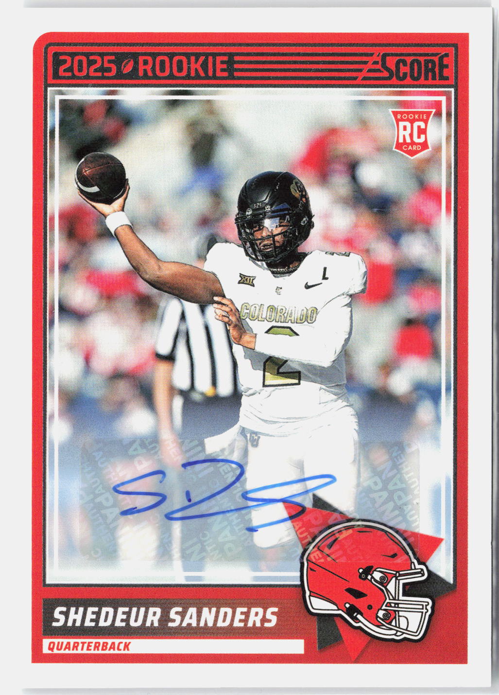 2025 Panini Score Shedeur Sanders #15 Rookie Auto