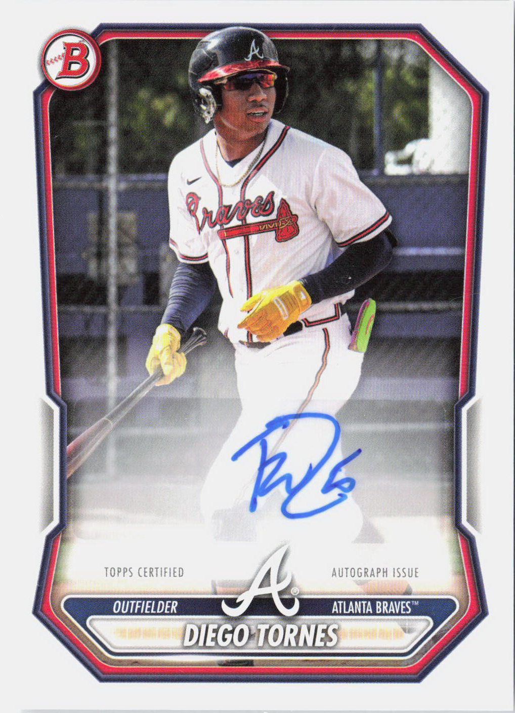 2026 Bowman Diego Tornes #BPA-DT Auto