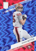2023 Panini Donruss Elite George Kittle Status Explosion Blue /625