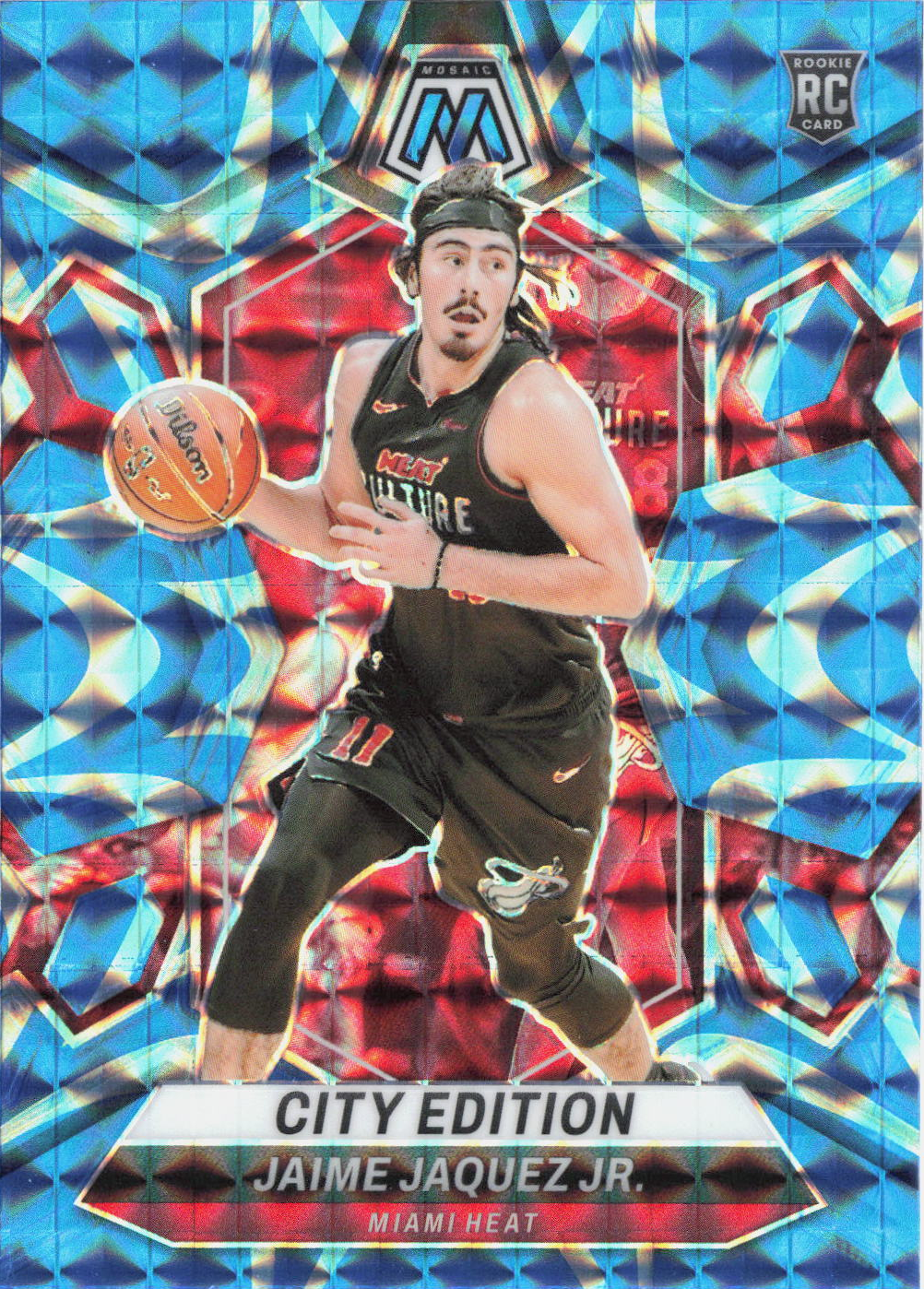 2023-24 Panini Mosaic Jaime Jaquez Jr. Reactive Blue #280 Rookie