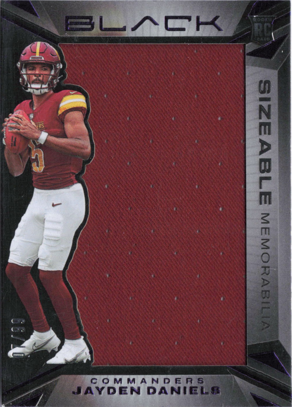 2024 Panini Black Jayden Daniels #SR-JDS /99