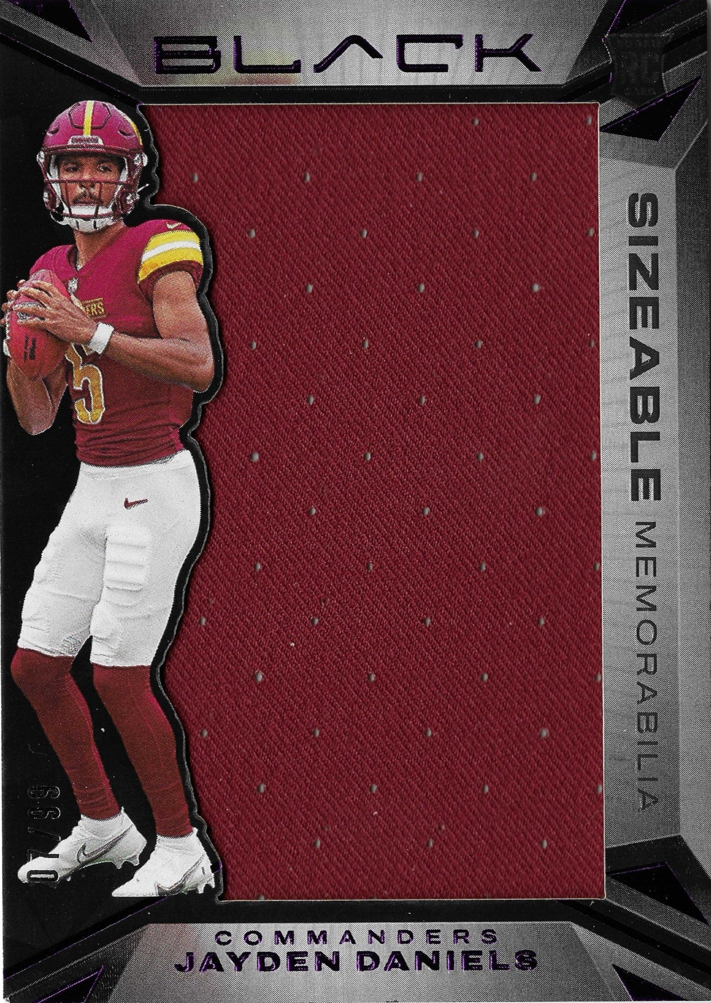 2024 Panini Black Jayden Daniels #SR-JDS /99