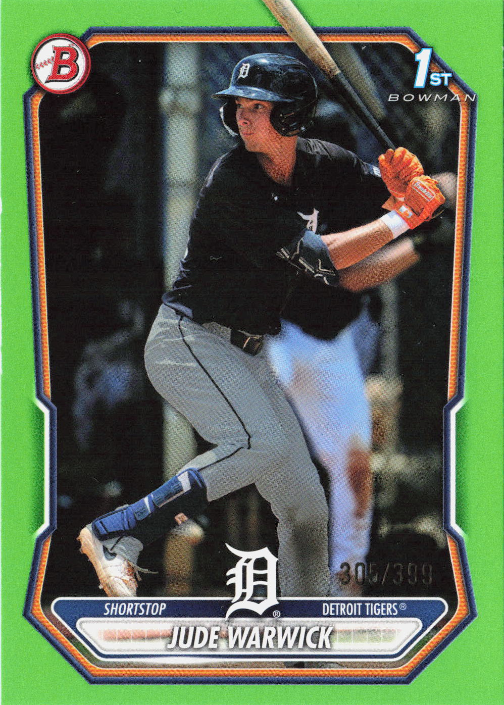 2026 Bowman Jude Warwick #BP-58 Neon Green /399