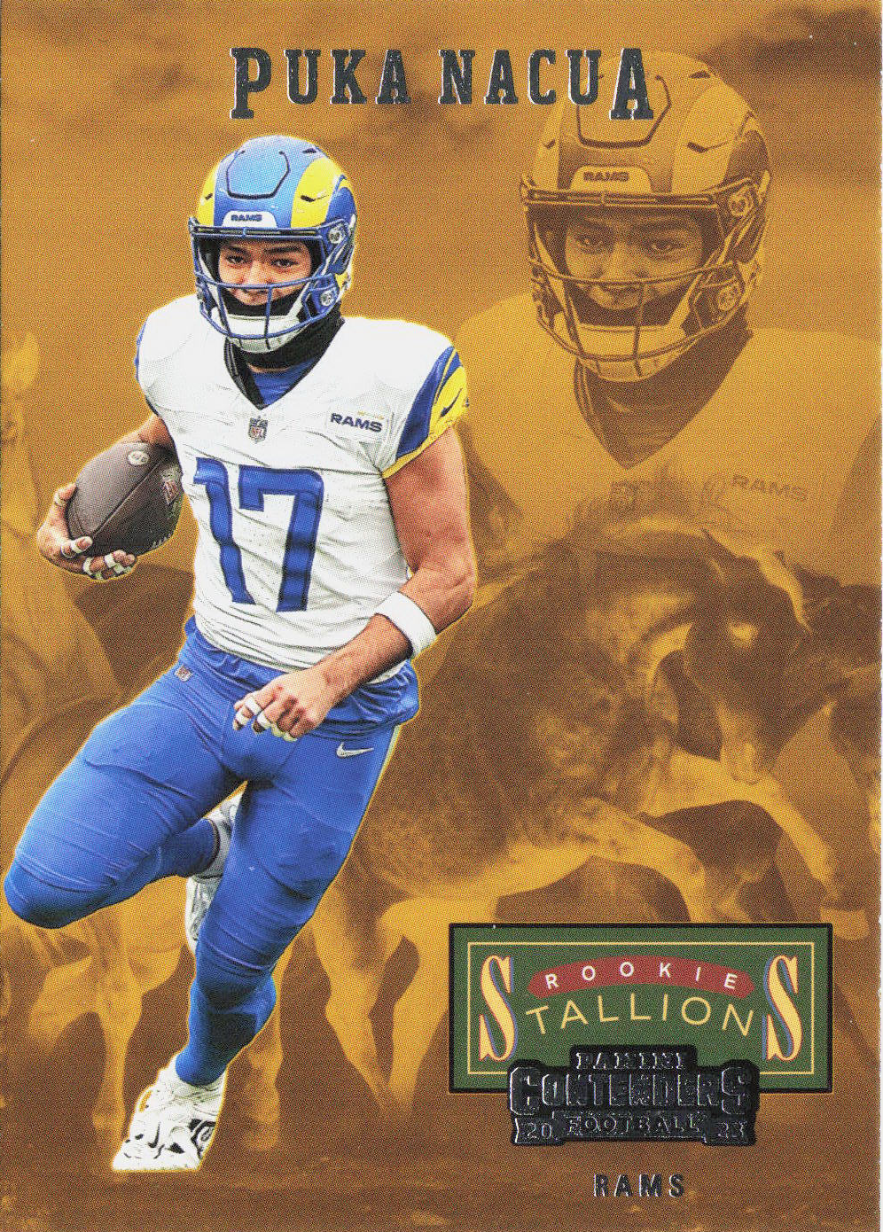 2023 Panini Contenders Puka Nacua #19 Rookie Stallions