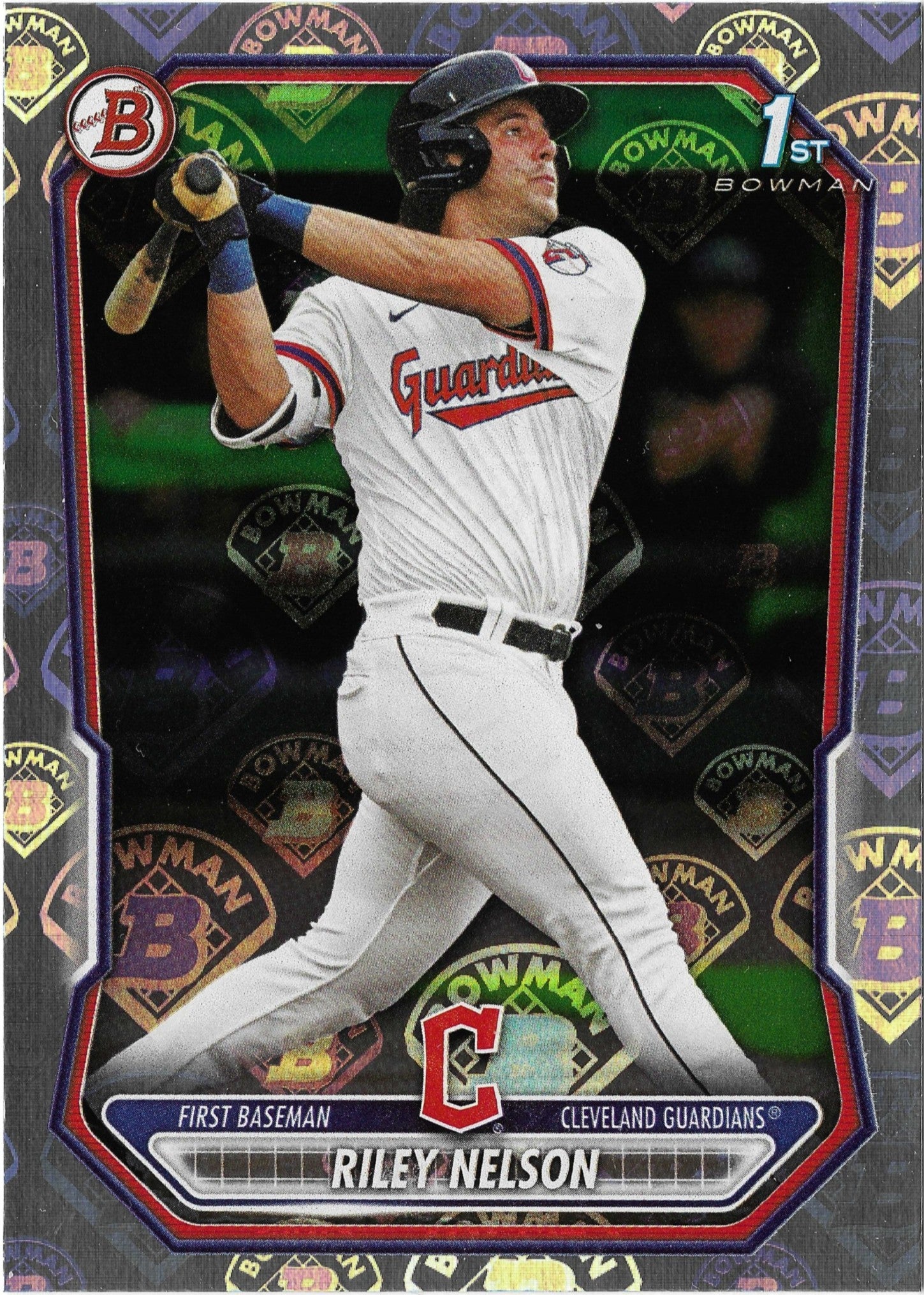 2026 Bowman Riley Nelson 1st Bowman #BP-124 Retro Logo SSP