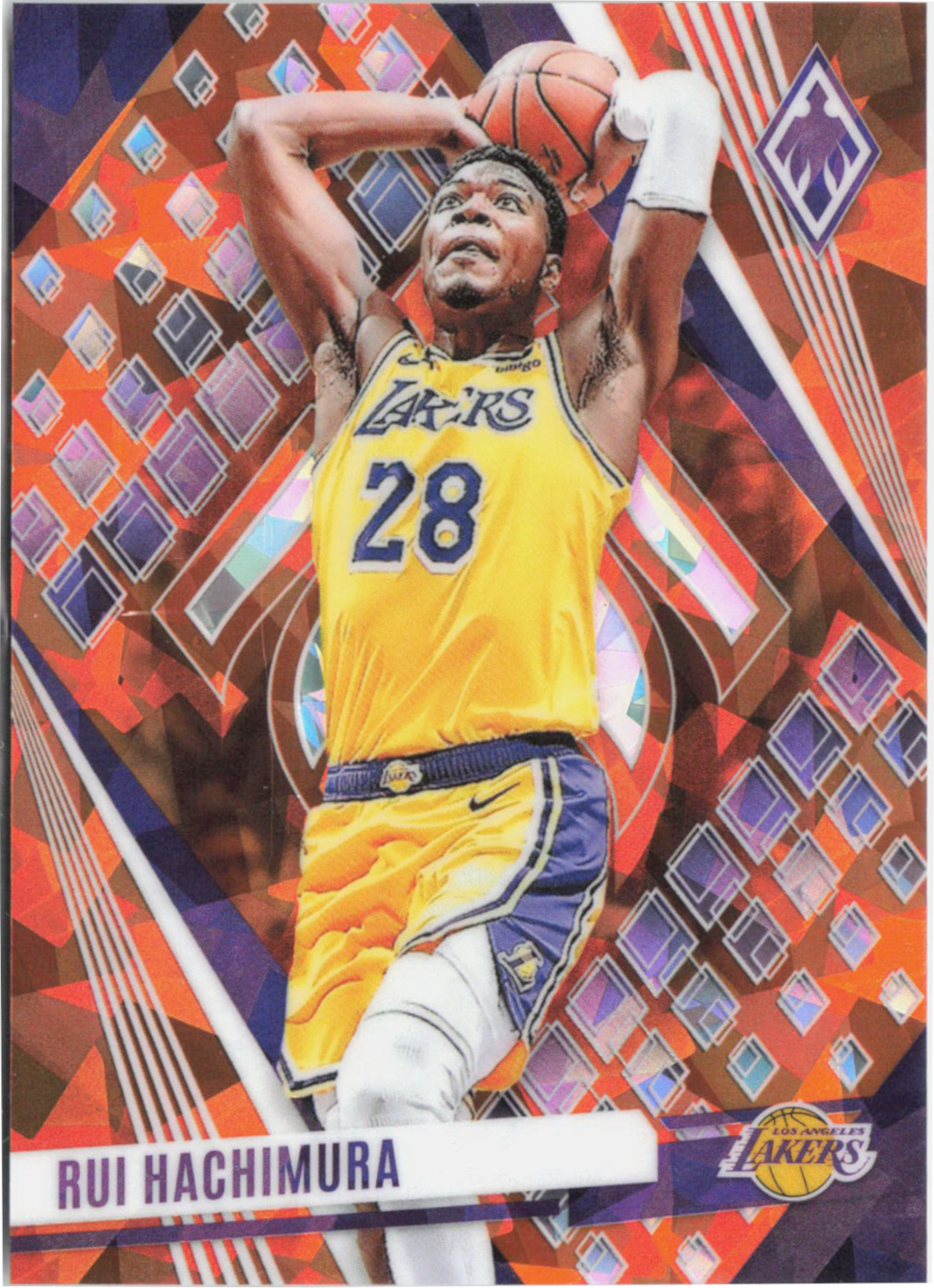 2023-24 Panini Phoenix Rui Hachimura Orange Ice /249 #107