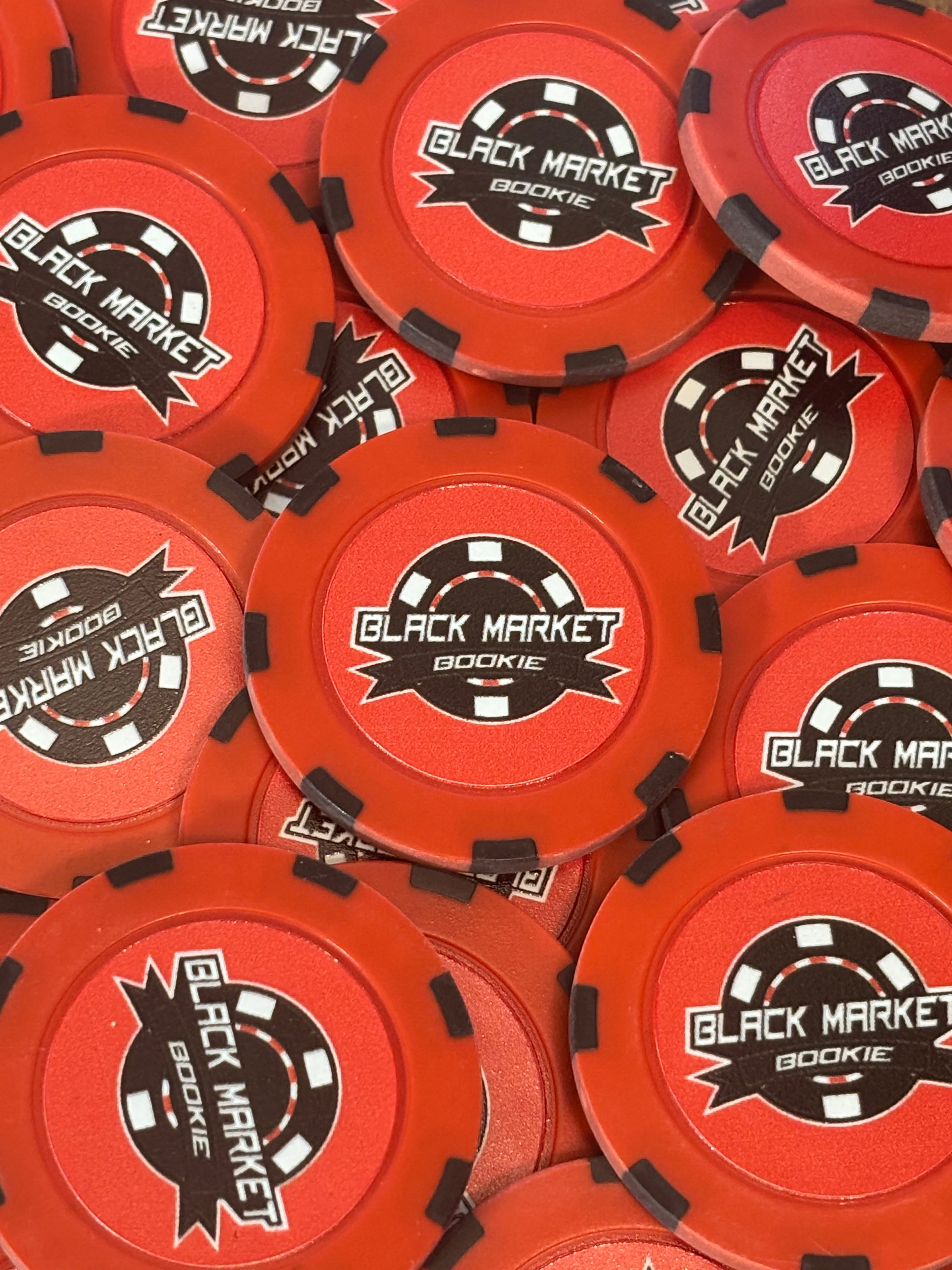 Scarlet Clay Poker Chip