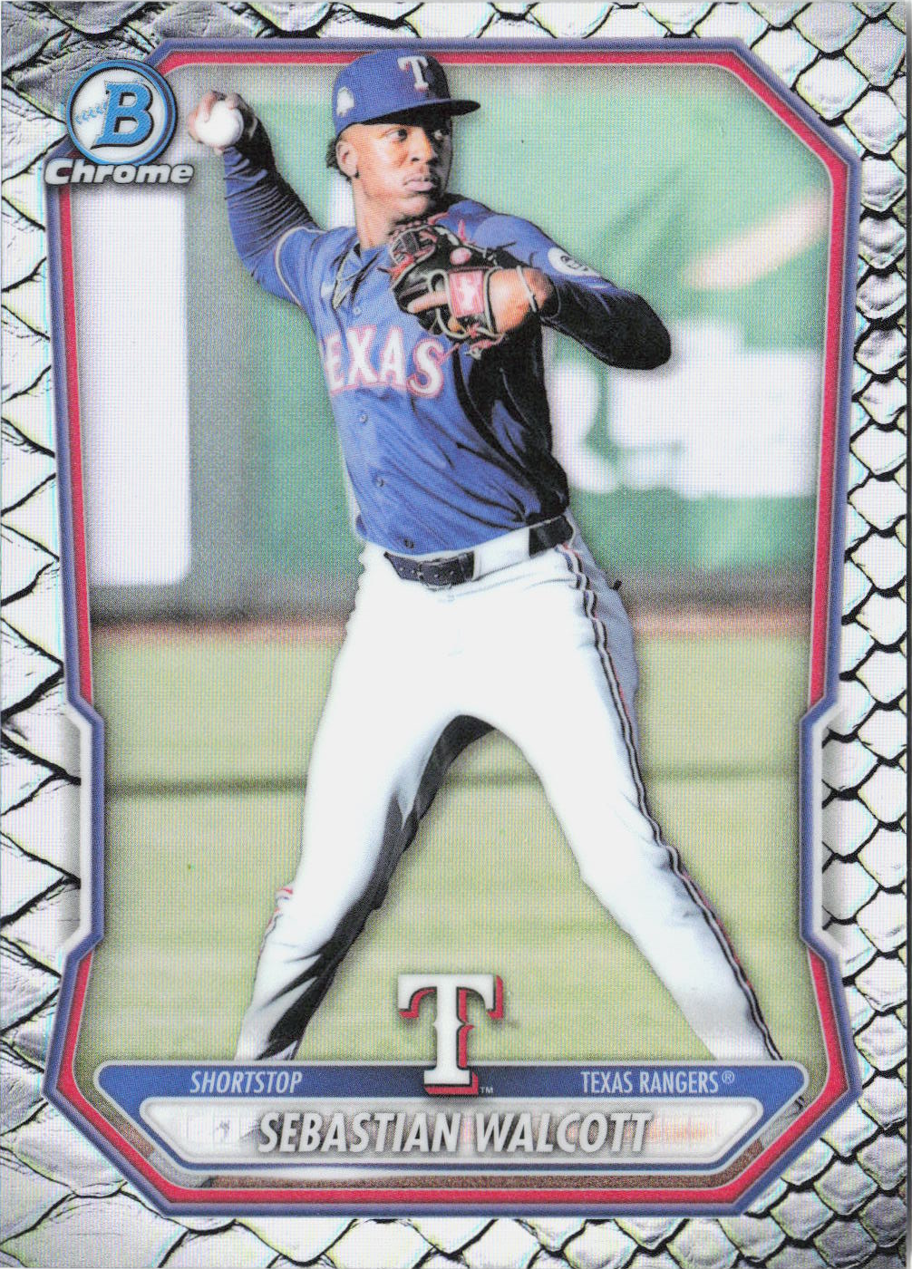 2026 Bowman Chrome Sebastian Walcott #BCP-51 Reptilian Refractor