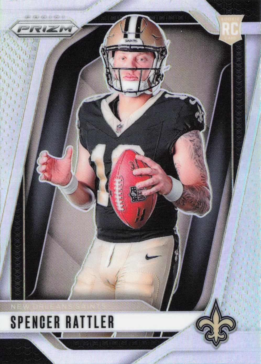 2024 Panini Prizm Spencer Rattler #37 Silver Prizm Rookie Variations