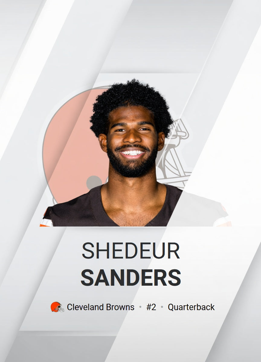 2025 Panini Score Shedeur Sanders #15 Rookie Auto